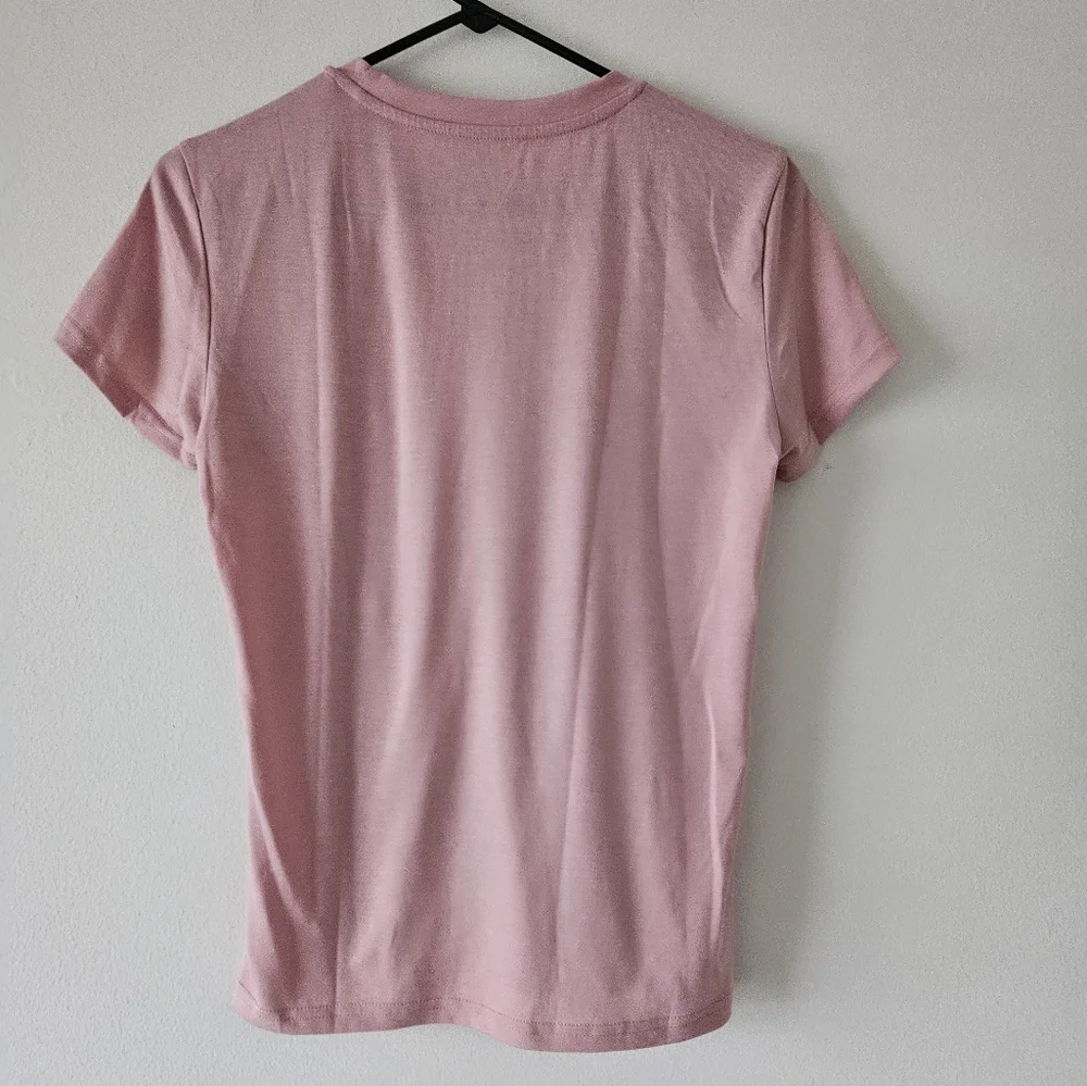 ๐summer tee bundle of 2 one gray one pink size small brand new! - Picture 5 of 7